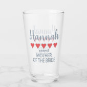 Bridal & Wedding Party 5 Herzenmutter von Bride Glas (Rückseite)