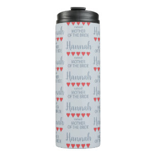 Bridal & Wedding Party 5 Herzenmutter von Bride Thermosbecher