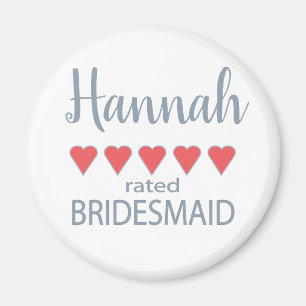 Bridal & Wedding Party 5 Herzensjungfrau Magnet