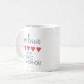 Bridal & Wedding Party 5 Herzenslein Kaffeetasse (Vorderseite Links)
