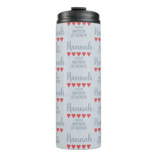 Bridal & Wedding Party 5 Herzensmatron der Ehre Thermosbecher