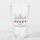 Bridal & Wedding Party 5 Herzenssänger Glas (Rückseite)