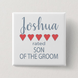 Bridal & Wedding Party 5 Herzensson Button