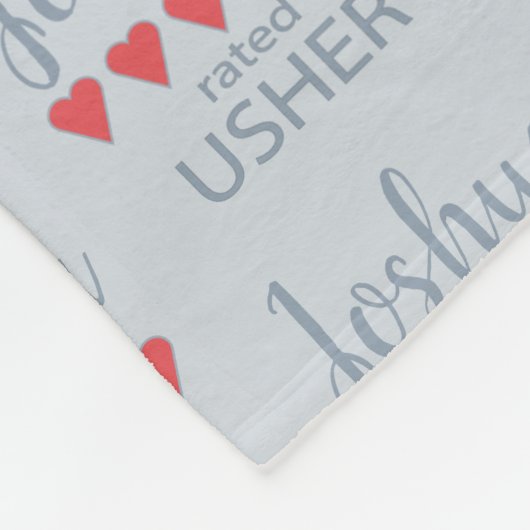 Bridal & Wedding Party 5 Herzensstifter Fleecedecke (Ecke)