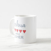 Bridal & Wedding Party 5 Herzensstifter Kaffeetasse (Vorderseite Links)