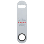 Bridal & Wedding Party 5 Herzgarten Speed Flaschenöffner (Rückseite)