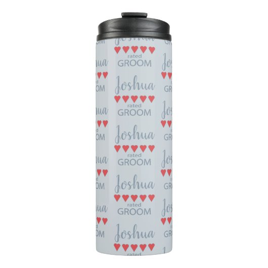 Bridal & Wedding Party 5 Herzgarten Thermosbecher (Vorderseite)