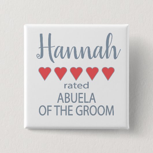 Bridal & Wedding Party 5 Herzlich Willkommen in Ab Button (Vorderseite)