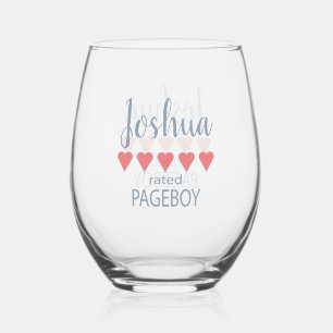 Bridal & Wedding Party 5 Herzpartie Weinglas Ohne Stiel