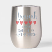 Bridal & Wedding Party 5 Herztochter von Bride (Rückseite)