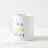 Bridal & Wedding Party 5 Star Bridesman Kaffeetasse (Vorderseite Links)