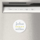 Bridal & Wedding Party 5 Star Bridesman Magnet (In Situ (Geschirrspüler))