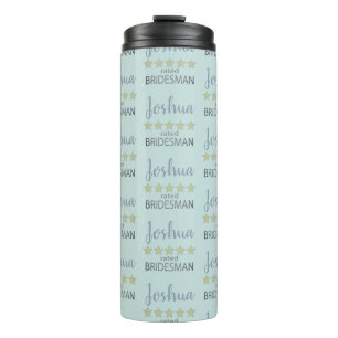 Bridal & Wedding Party 5 Star Bridesman Thermosbecher