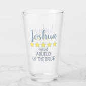 Bridal & Wedding Party 5 Sterne Abuelo Bride Glas (Rückseite)