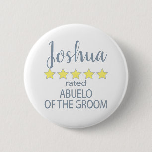 Bridal & Wedding Party 5 Sterne Abuelo Groom Button