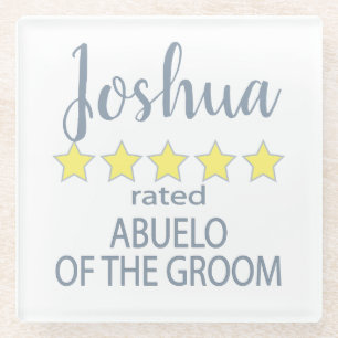 Bridal & Wedding Party 5 Sterne Abuelo Groom Glasuntersetzer