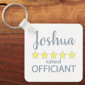 Bridal & Wedding Party 5 Sterne Beamter Schlüsselanhänger (Vorderseite)