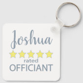 Bridal & Wedding Party 5 Sterne Beamter Schlüsselanhänger (Rückseite)