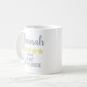 Bridal & Wedding Party 5 Sterne Bride Tante Kaffeetasse (Vorderseite Links)