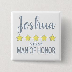 Bridal & Wedding Party 5 Sterne Ehrengast Button