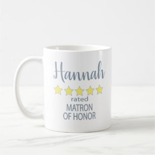 Bridal & Wedding Party 5 Sterne Ehrenmatron Kaffeetasse