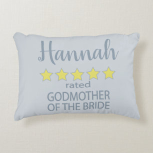 Bridal & Wedding Party 5 Sterne Godmutter von Brid Dekokissen