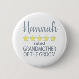 Bridal & Wedding Party 5 Sterne Großmutter Button