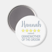 Bridal & Wedding Party 5 Sterne Großmutter Magnet (Vorderseite/Rückseite)