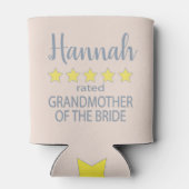 Bridal & Wedding Party 5 Sterne Großmutter von Bri Dosenkühler (Rückseite)