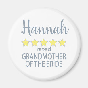 Bridal & Wedding Party 5 Sterne Großmutter von Bri Magnet