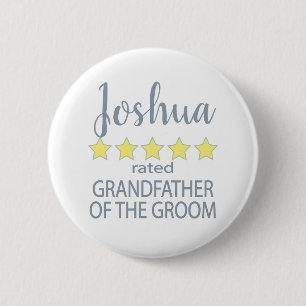 Bridal & Wedding Party 5 Sterne Großvater Button