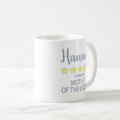 Bridal & Wedding Party 5 Sterne Mutter 0f Groom Kaffeetasse (VorderseiteRechts)