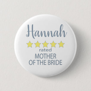 Bridal & Wedding Party 5 Sterne Mutter von Bride Button