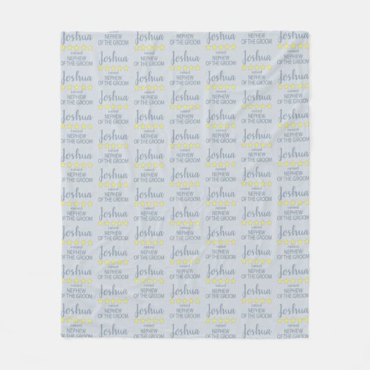 Bridal & Wedding Party 5 Sterne Nephew Fleecedecke (Vorderseite)