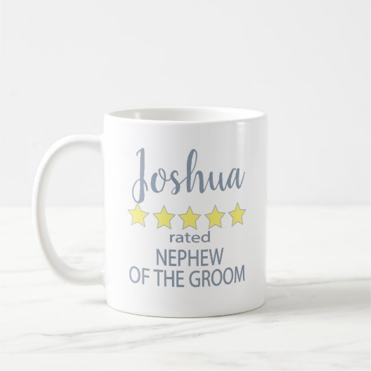 Bridal & Wedding Party 5 Sterne Nephew Kaffeetasse (Links)