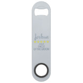 Bridal & Wedding Party 5 Sterne Onkel Groom Speed Flaschenöffner (Rückseite)