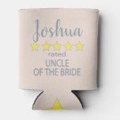 Bridal & Wedding Party 5 Sterne Onkel von Bride Dosenkühler (Vorderseite)