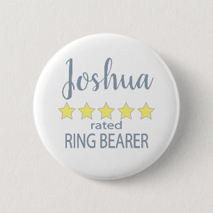 Bridal & Wedding Party 5 Sterne Ring Bearer Button
