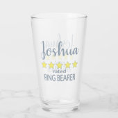 Bridal & Wedding Party 5 Sterne Ring Bearer Glas (Rückseite)