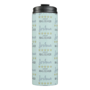 Bridal & Wedding Party 5 Sterne Ring Bearer Thermosbecher