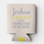 Bridal & Wedding Party 5 Sterne Stepbruder von Bri Dosenkühler (Rückseite)