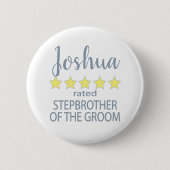 Bridal & Wedding Party 5 Sterne Stepbruder von Gro Button (Vorderseite)