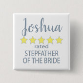 Bridal & Wedding Party 5 Sterne Stepfather of Brid Button (Vorderseite)