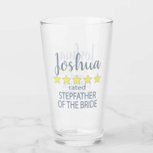 Bridal & Wedding Party 5 Sterne Stepfather of Brid Glas (Rückseite)