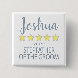 Bridal & Wedding Party 5 Sterne Stepfather of Groo Button