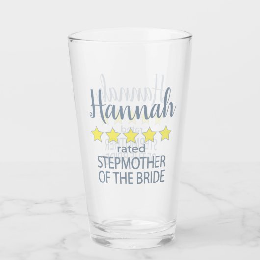Bridal & Wedding Party 5 Sterne Stepmutter von Bri Glas (Vorderseite)