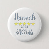 Bridal & Wedding Party 5 Sterne Stepschwester Button (Vorderseite)