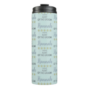 Bridal & Wedding Party 5 Sterne Tante Groom Thermosbecher