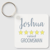 Bridal & Wedding Party 5 Sterne Trauzeuge Schlüsselanhänger (Vorderseite)
