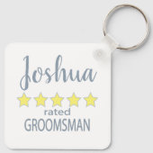 Bridal & Wedding Party 5 Sterne Trauzeuge Schlüsselanhänger (Rückseite)